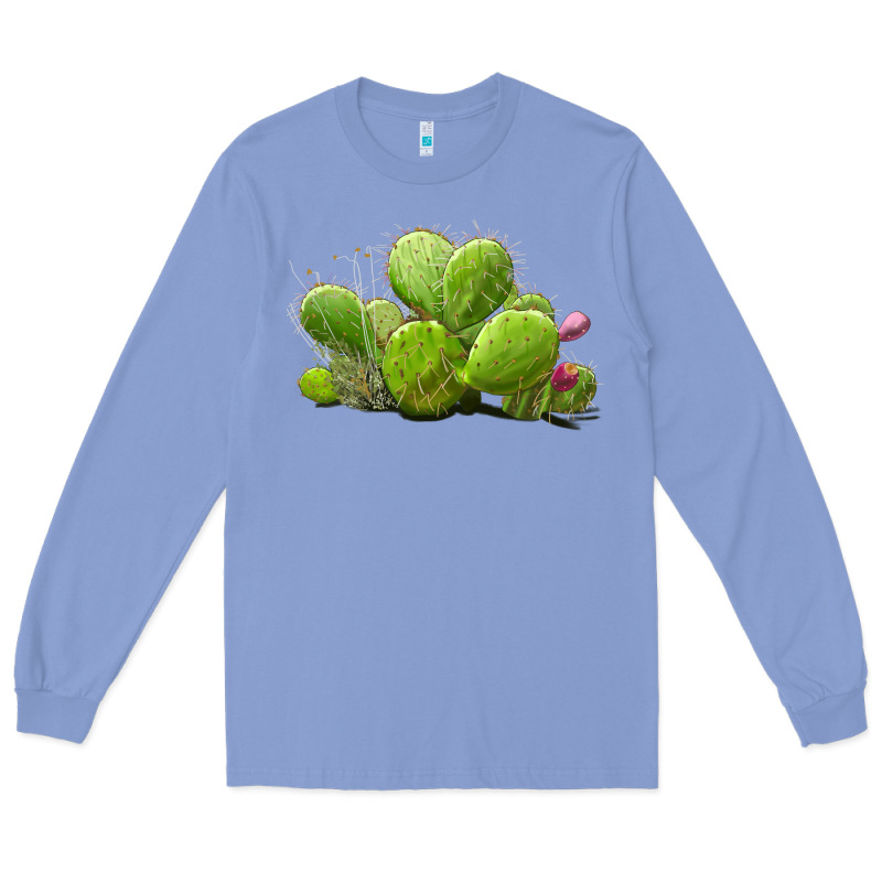 Desert Prickly Pear Cactus Long Sleeve Tee by LillyAllenDesigns | Teevron