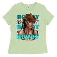 Matcha howdy howdy black girl Ladies Tee - texasbilliewilder