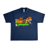 Navy howdy halloween pumpkins Urban Heavy Tee - AdoDesignShop