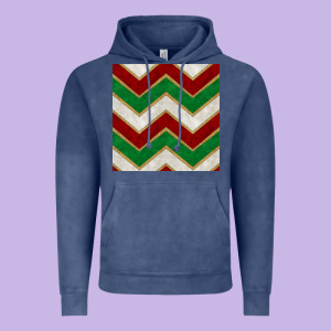 Christmas Stripes Seamless Pattern Vintage Hoodie Designed By Bundleandbundleshop