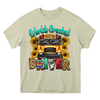 Mossy worlds greatest school bus driver Heavy Core Tee - texasbilliewilder