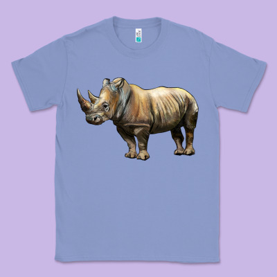 Rhino Illustrations Classic Tee Designed By Lillyallendesigns