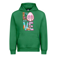 Emerald Love Rabbit Easter Day Urban Hoodie - HowdyJamesFarm