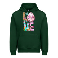 Forest Green Love Rabbit Easter Day Urban Hoodie - HowdyJamesFarm