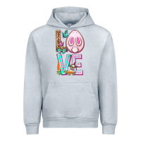 Heather Grey Love Rabbit Easter Day Urban Hoodie - HowdyJamesFarm