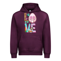Mauve Wine Love Rabbit Easter Day Urban Hoodie - HowdyJamesFarm