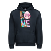 Navy Love Rabbit Easter Day Urban Hoodie - HowdyJamesFarm