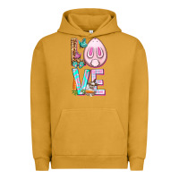 Pigment Peanut Butter Love Rabbit Easter Day Urban Hoodie - HowdyJamesFarm