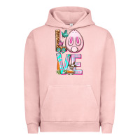 Pigment Salmon Love Rabbit Easter Day Urban Hoodie - HowdyJamesFarm