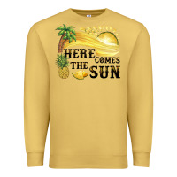 Antique Gold here comes the sun Premium Sweatshirt - BarkalooDesign