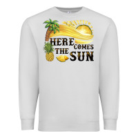 Dove Grey here comes the sun Premium Sweatshirt - BarkalooDesign