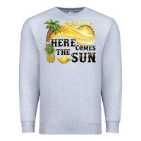 Heather Grey here comes the sun Premium Sweatshirt - BarkalooDesign