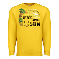 Lemon here comes the sun Premium Sweatshirt - BarkalooDesign