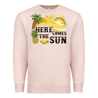 Pale Pink here comes the sun Premium Sweatshirt - BarkalooDesign