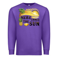Purple here comes the sun Premium Sweatshirt - BarkalooDesign