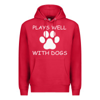 Cardinal Plays Well With Dogs Premium Hoodie - Bettercallsaul