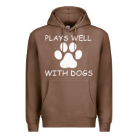 Chestnut Plays Well With Dogs Premium Hoodie - Bettercallsaul