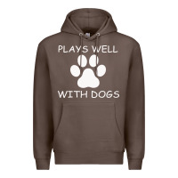 Coffee Plays Well With Dogs Premium Hoodie - Bettercallsaul