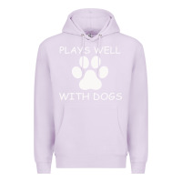 Lilac Plays Well With Dogs Premium Hoodie - Bettercallsaul