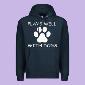 Plays Well With Dogs Premium Hoodie Designed By Bettercallsaul