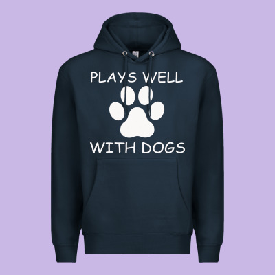 Plays Well With Dogs Premium Hoodie Designed By Bettercallsaul