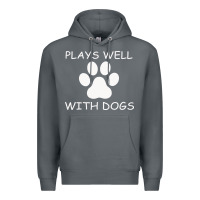 Rock Plays Well With Dogs Premium Hoodie - Bettercallsaul