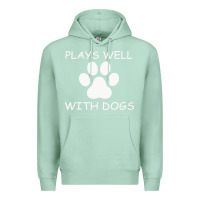 Seafoam Plays Well With Dogs Premium Hoodie - Bettercallsaul