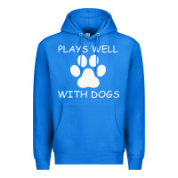 True Royal Plays Well With Dogs Premium Hoodie - Bettercallsaul