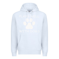 White Plays Well With Dogs Premium Hoodie - Bettercallsaul