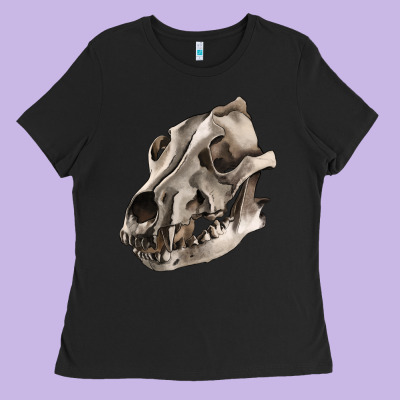 Ladies Tee Wolf skull