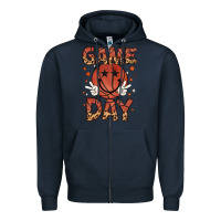 Navy game day Zipper Hoodie - MaliasSmallBusiness