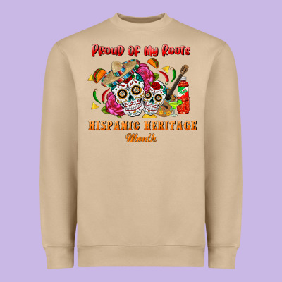 Proud Of My Roots Heavyweight Sweatshirt Designed By Bundleandbundleshop