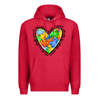 Cardinal autism heart Premium Hoodie - JahusDesignShop
