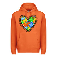 Carrot autism heart Premium Hoodie - JahusDesignShop