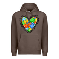 Coffee autism heart Premium Hoodie - JahusDesignShop