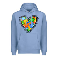 Colony Blue autism heart Premium Hoodie - JahusDesignShop
