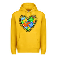 Lemon autism heart Premium Hoodie - JahusDesignShop