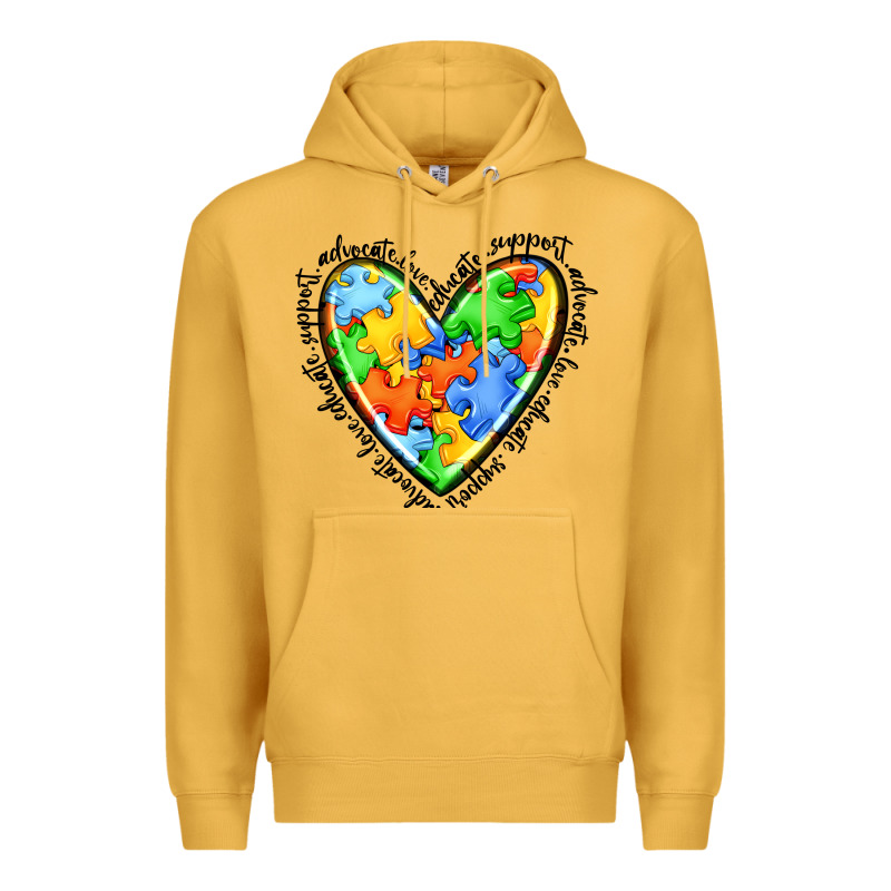 Autism Heart Premium Hoodie by JahusDesignShop | Teevron