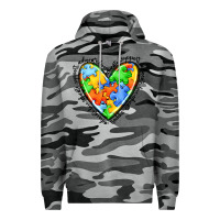 Slate Camo autism heart Premium Hoodie - JahusDesignShop