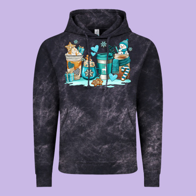 Winter Coffe Cups Vintage Hoodie Designed By Adodesignshop