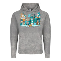 Cloud Rock winter coffe cups Vintage Hoodie - AdoDesignShop