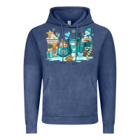 Vintage Denim winter coffe cups Vintage Hoodie - AdoDesignShop
