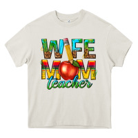 Wife Mom Teacher Heavy Core Tee | Teevron