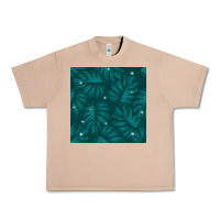 Burro Tropical  Leaves Seamless Pattern Urban Heavy Tee - BundleAndBundleShop