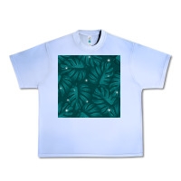 Grape Ice Tropical  Leaves Seamless Pattern Urban Heavy Tee - BundleAndBundleShop
