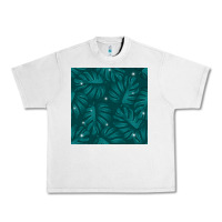 Lunar Rock Tropical  Leaves Seamless Pattern Urban Heavy Tee - BundleAndBundleShop