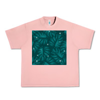 Salmon Tropical  Leaves Seamless Pattern Urban Heavy Tee - BundleAndBundleShop