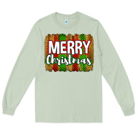 Matcha merry christmas brushstroke Long Sleeve Tee - Jasminsmagicworld