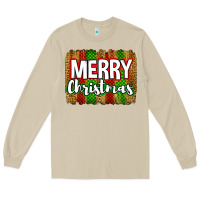 Mushroom merry christmas brushstroke Long Sleeve Tee - Jasminsmagicworld