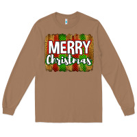 Toasted Coconut merry christmas brushstroke Long Sleeve Tee - Jasminsmagicworld